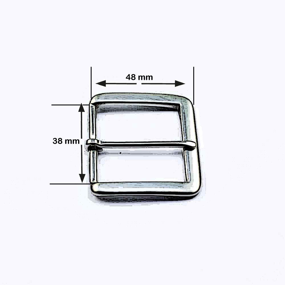 Schnalle 38 mm Messing bruniert
