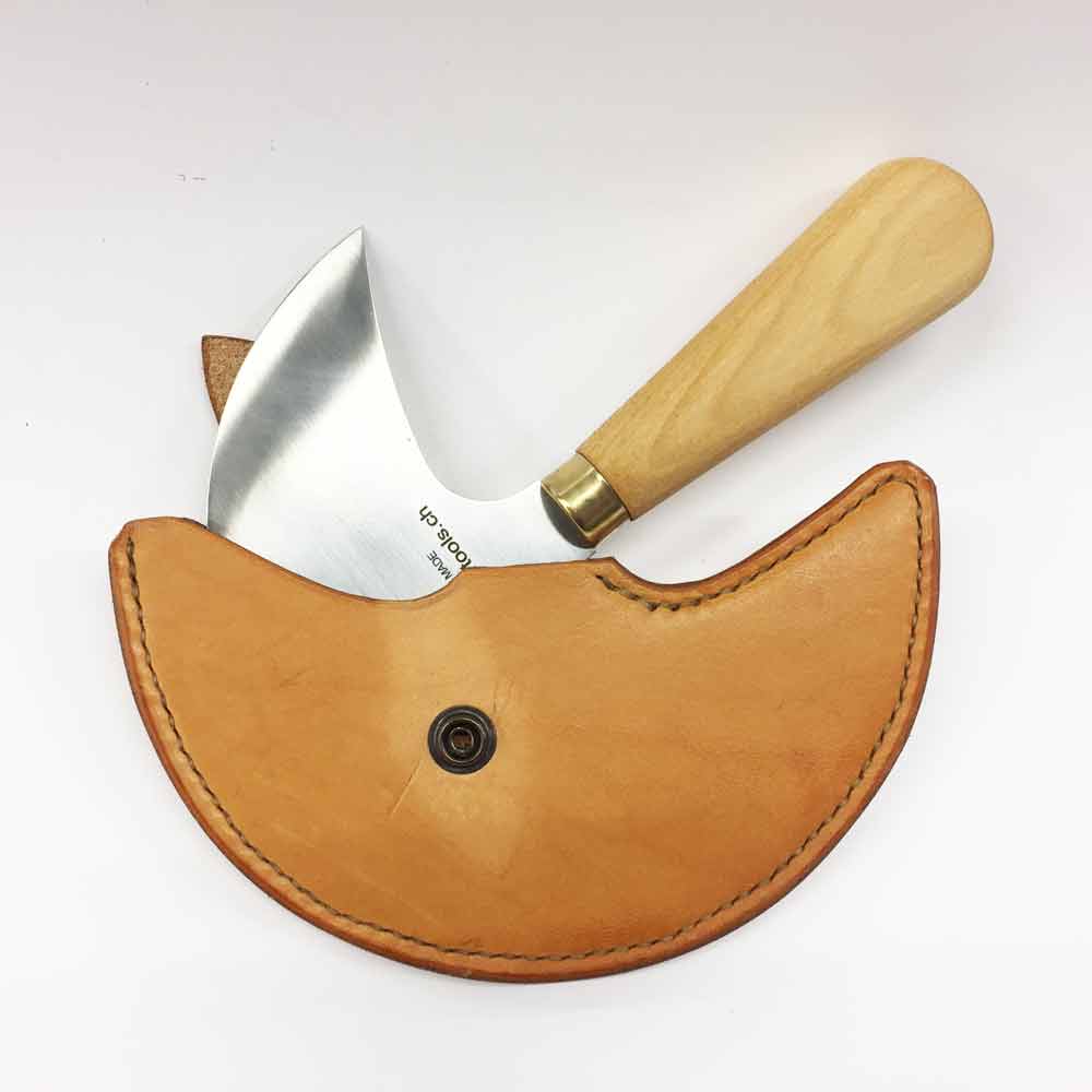 Halbmond Messer 150 mm gebrauchsfertig geschliffen und poliert SWISS MADE