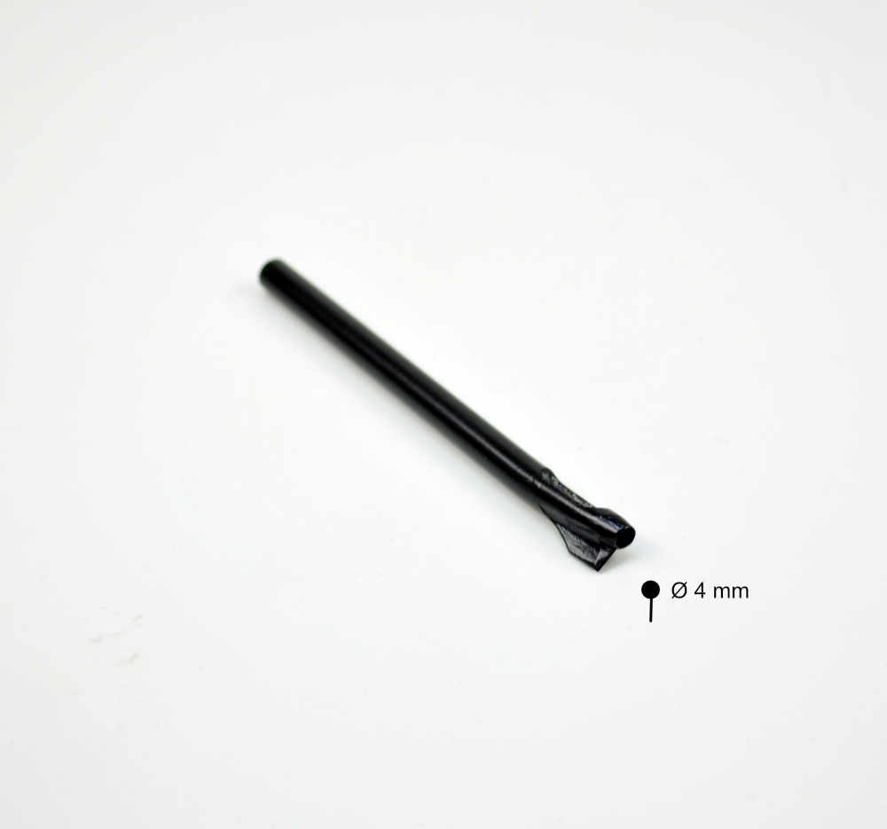 Knopf-Locheisen  4.0, 4 mm &#8213;&#8213;&#8213; 5 mm