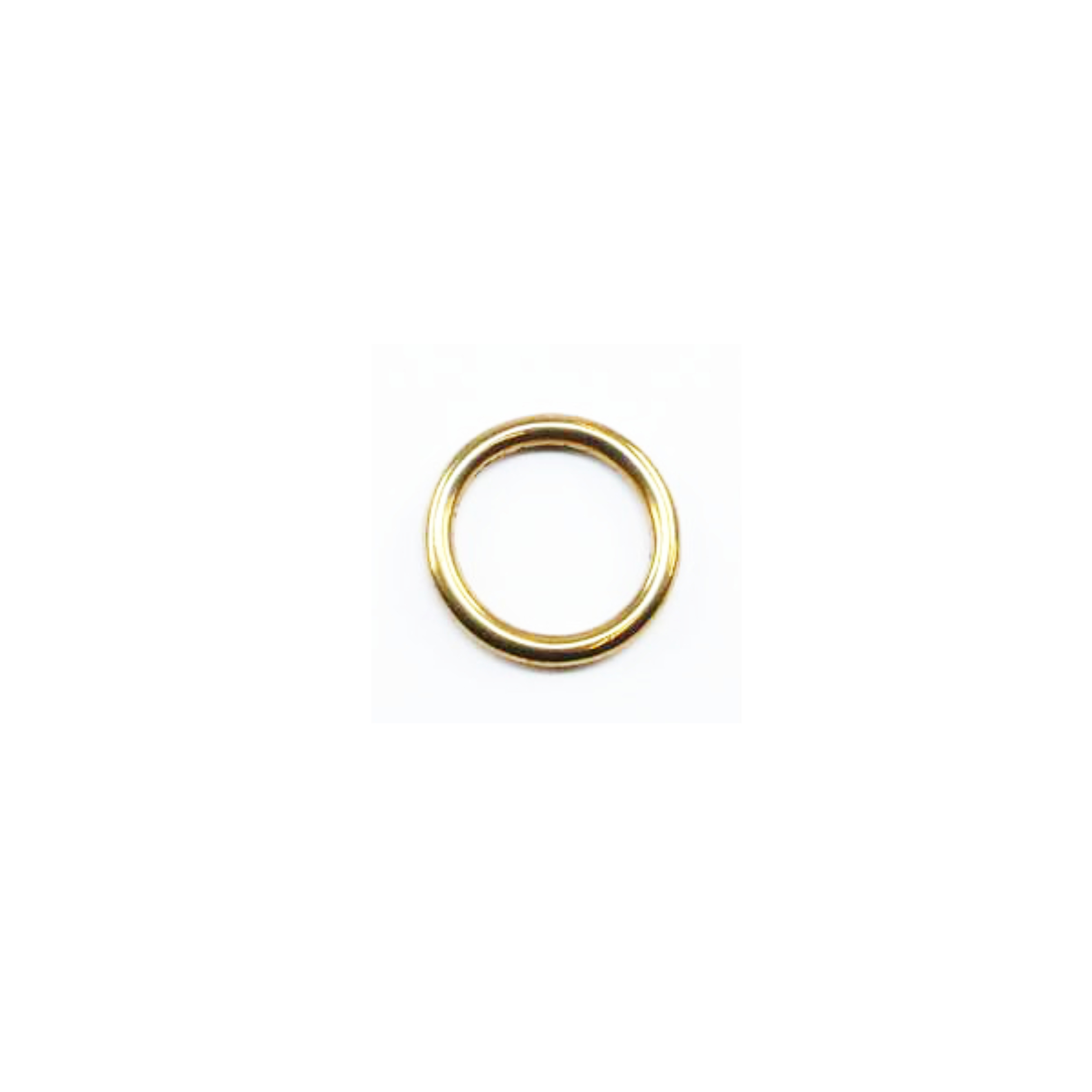 Ring Massivmessing, Ø 12 mm Draht Ø ca. 3.2 mm;
