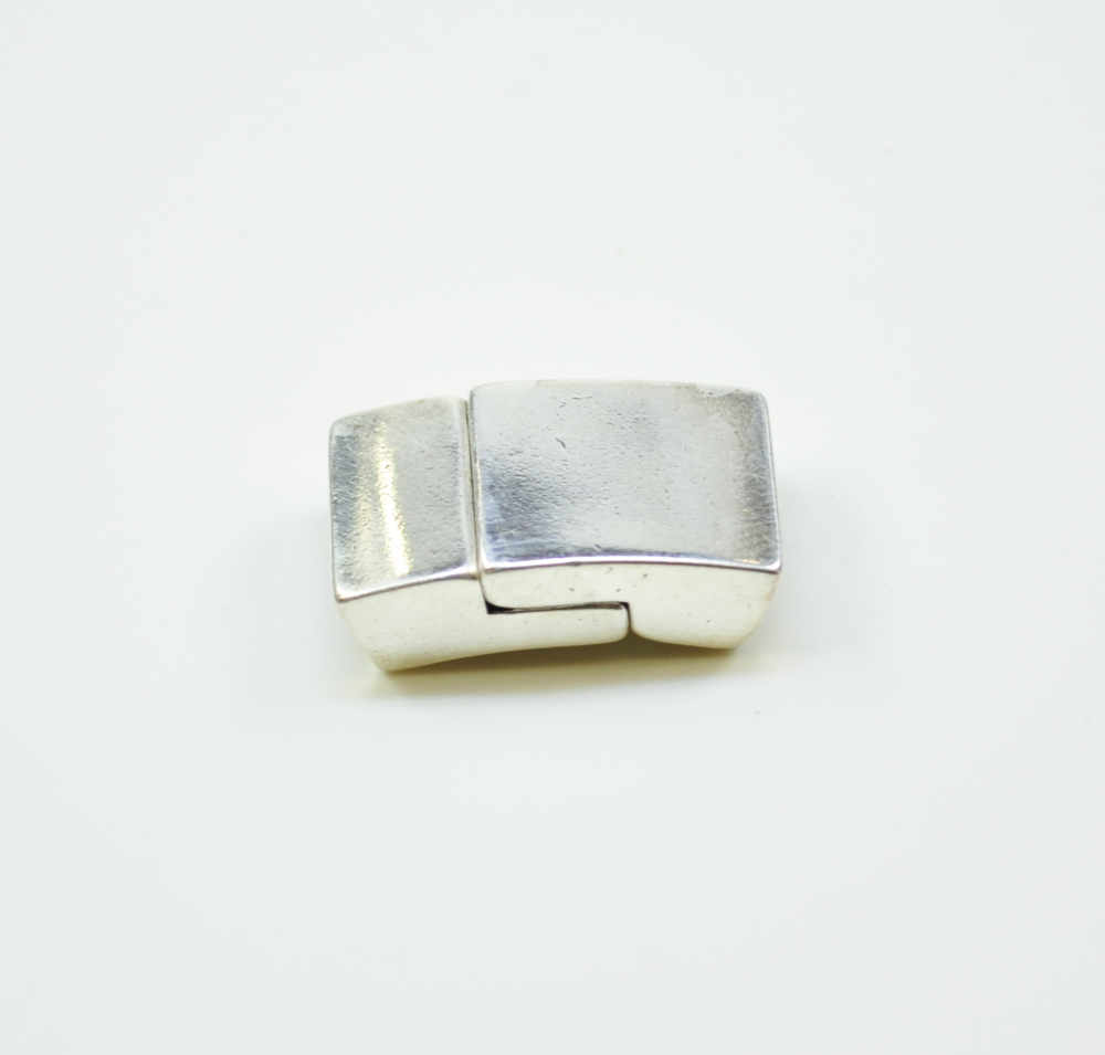Magnetverschluss 10 x 2 mm, silberfarbig, NICKELFREI