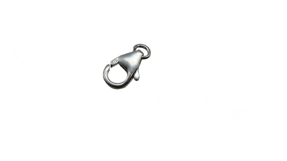 Karabiner 925 Silber, 12  mm
