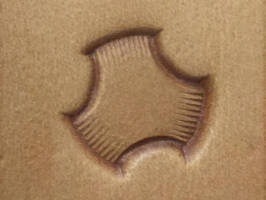 Lederstempel Flechtmuster Tri-Weave,  15 x 15 mm   