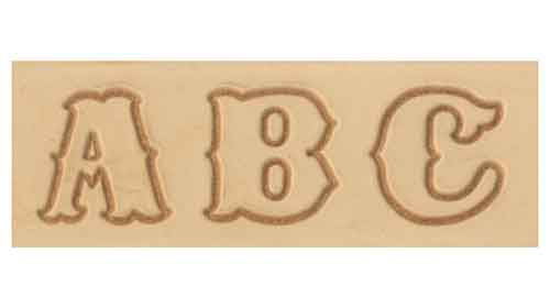 Schlagbuchstaben Western, 2.5 cm