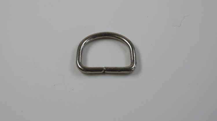 D-Ring 22 mm offen Eisen vernickelt