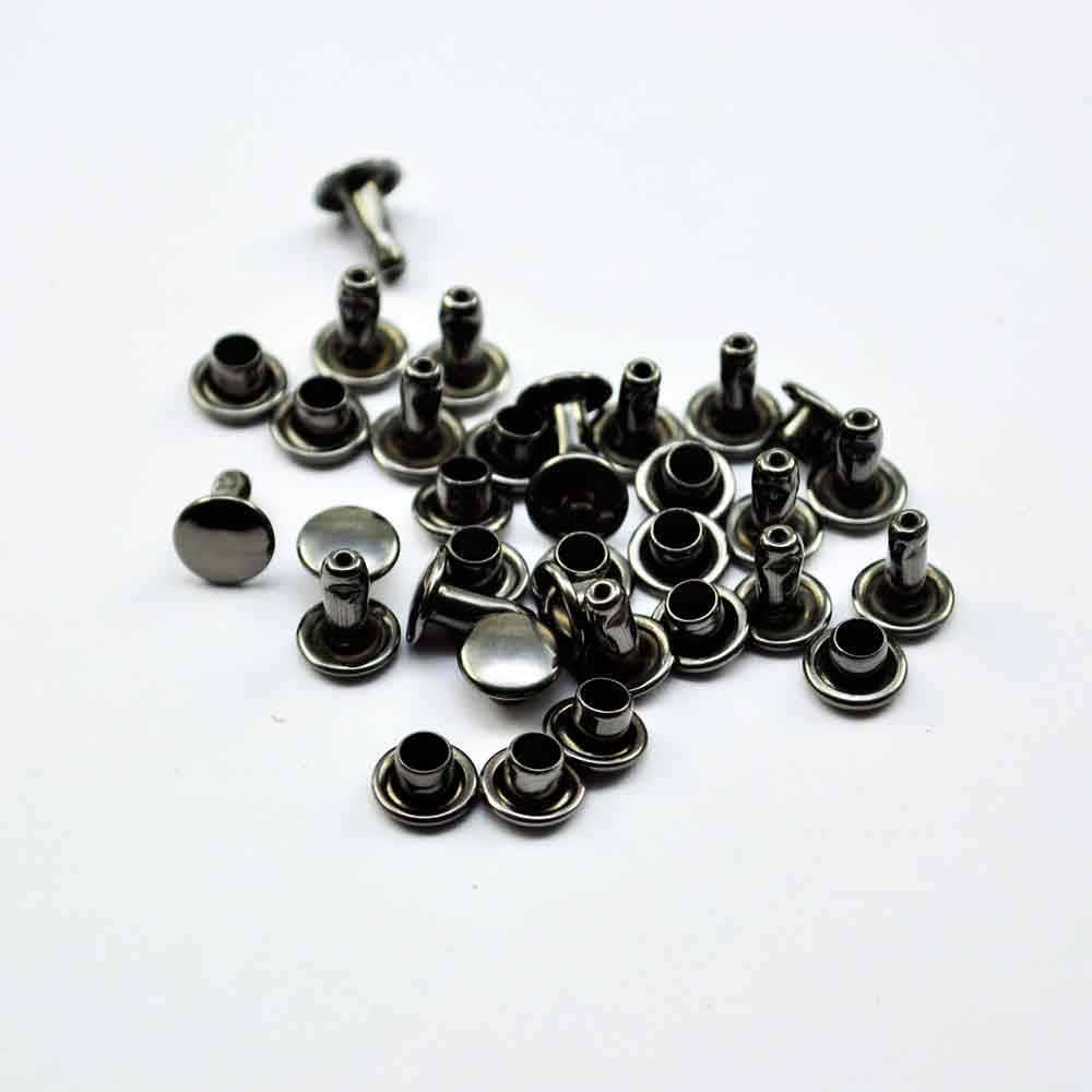 Doppelkopfnieten, Eisen, verschiedene Grössen und Beschichtungen, 100/Pkg 6 x 6 mm,