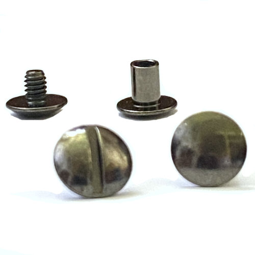 Chicago Schrauben 7 mm Eisen schwarz bruniert, pro Paar 