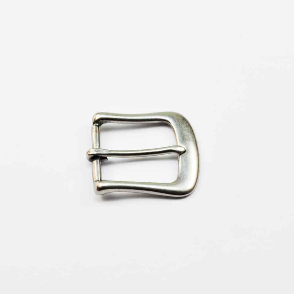 Schnalle 35 mm Messing vernickelt altnickel