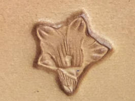Lederstempel Enzian, Breite ca. 15 mm