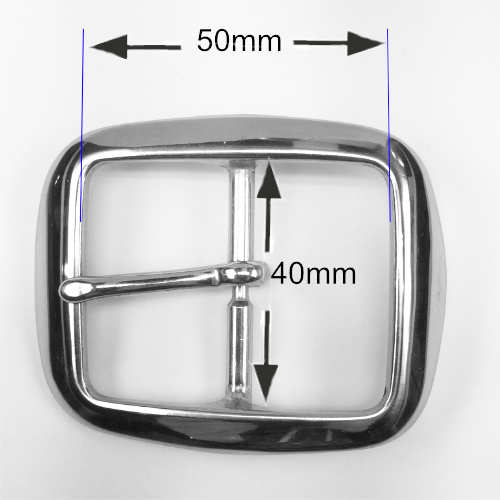 Doppelschnalle Edelstahl 40 x 50 mm Doppelschnalle Edelstahl 40 x 50 mm