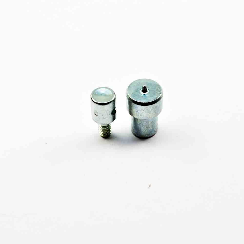 Stempelsatz für Hohlnieten Ø 7 mm, 2-teilig, für Spindelpresse mit M6 Aufnahme