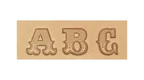 Schlagbuchstaben Western Zierschrift, 2 cm