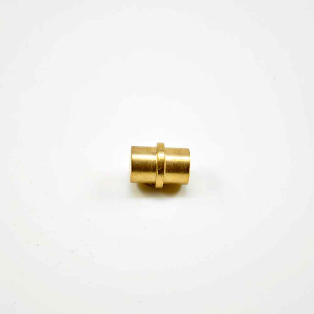 Amboss Messing Ø12 mm, Beidseitig verwendbar, mit Ø 12 mm Bohrung