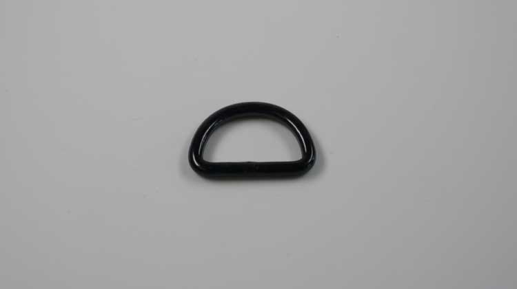 D-Ring 19 mm geschweisst Eisen Schwarz