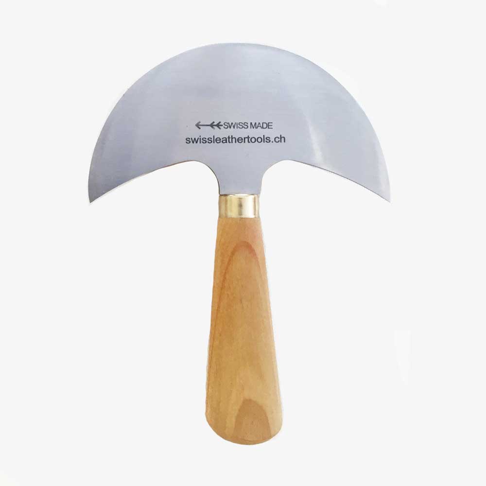Halbmond Messer 125 mm gebrauchsfertig geschliffen und poliert SWISS MADE