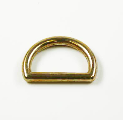 D-Ring 20 mm Messing, Draht Ø 3.7 mm
