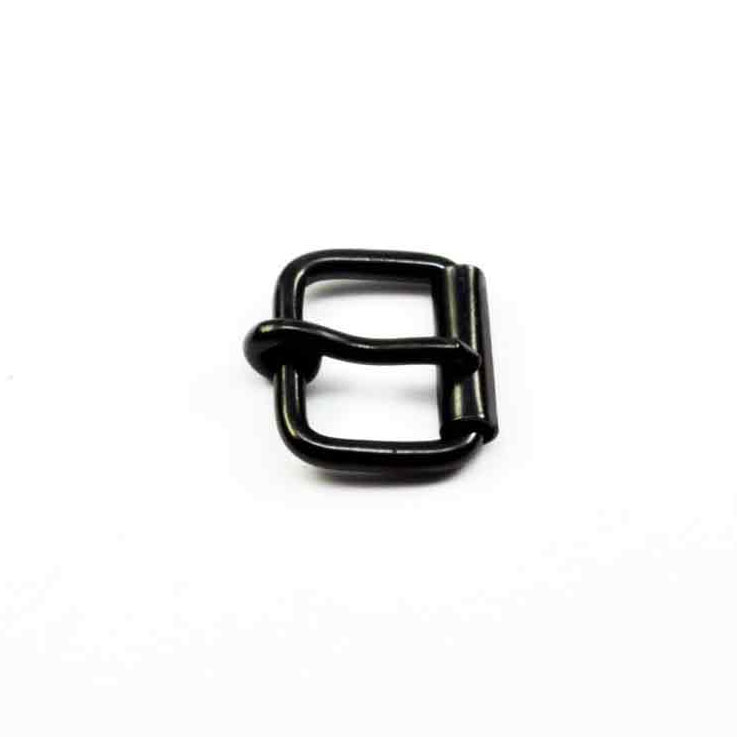 Drahtrollschnalle 26 mm Stahl Schwarz