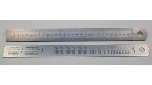 Stahlmassstab  Chromstahl 30 cm, Made in Germany