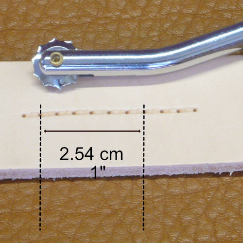 Prickrädli Nr.6, 6 Stiche auf  2.5 cm Prickrädli Nr.6, 6 Stiche auf  2.5 cm