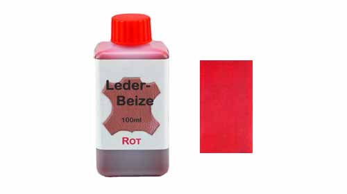 Lederbeize 100 ml Rot