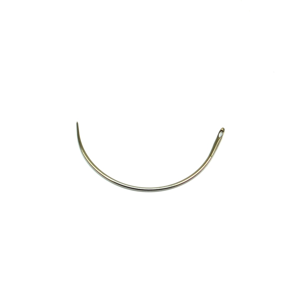Polsternadeln rund gebogen 65 mm, Draht Ø 1.2 mm Sehne 43 mm Made in Germany