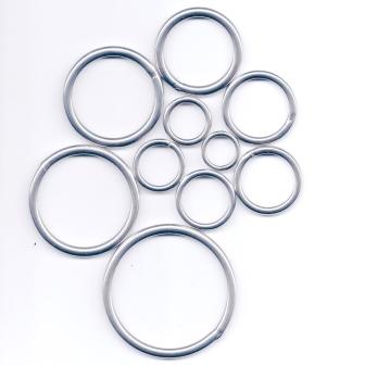 Ring geschweisst Edelstahl Innen-Ø 19 mm, Draht Ø 3.8 mm Ring geschweisst Edelstahl Innen-Ø 19 mm, Draht Ø 3.8 mm