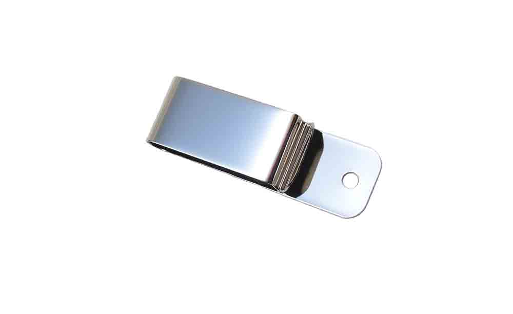 Gürtel-Clip 22 mm x 70 mm; Federstahl vernickelt