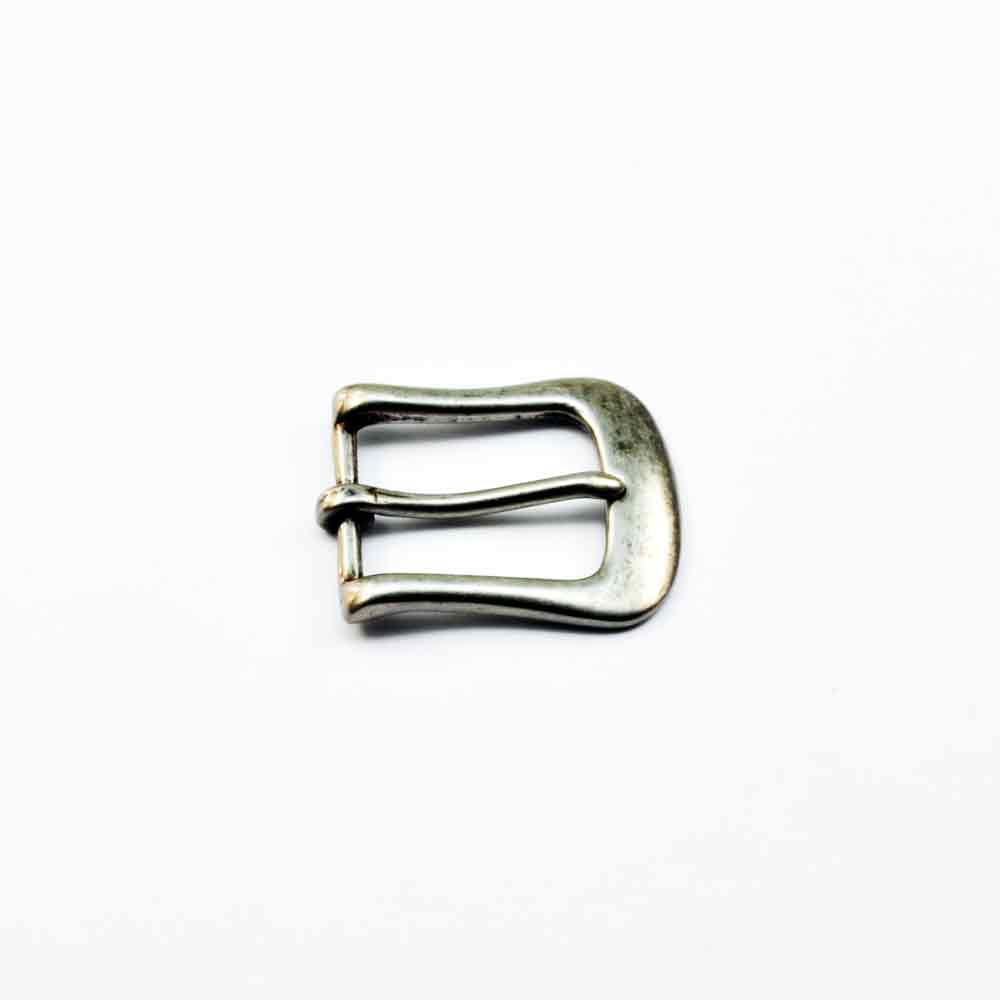 Schnalle 28 mm Messing vernickelt altnickel