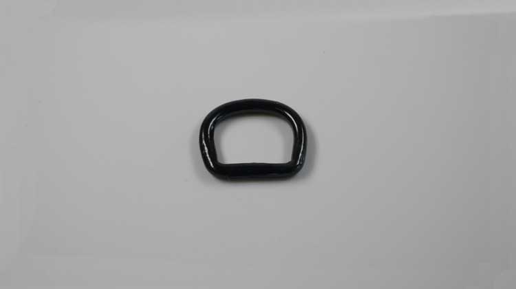 D-Ring 17 mm geschweisst Eisen Schwarz