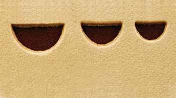 Formlocheisen -12, Motiv: Halbmond, klein