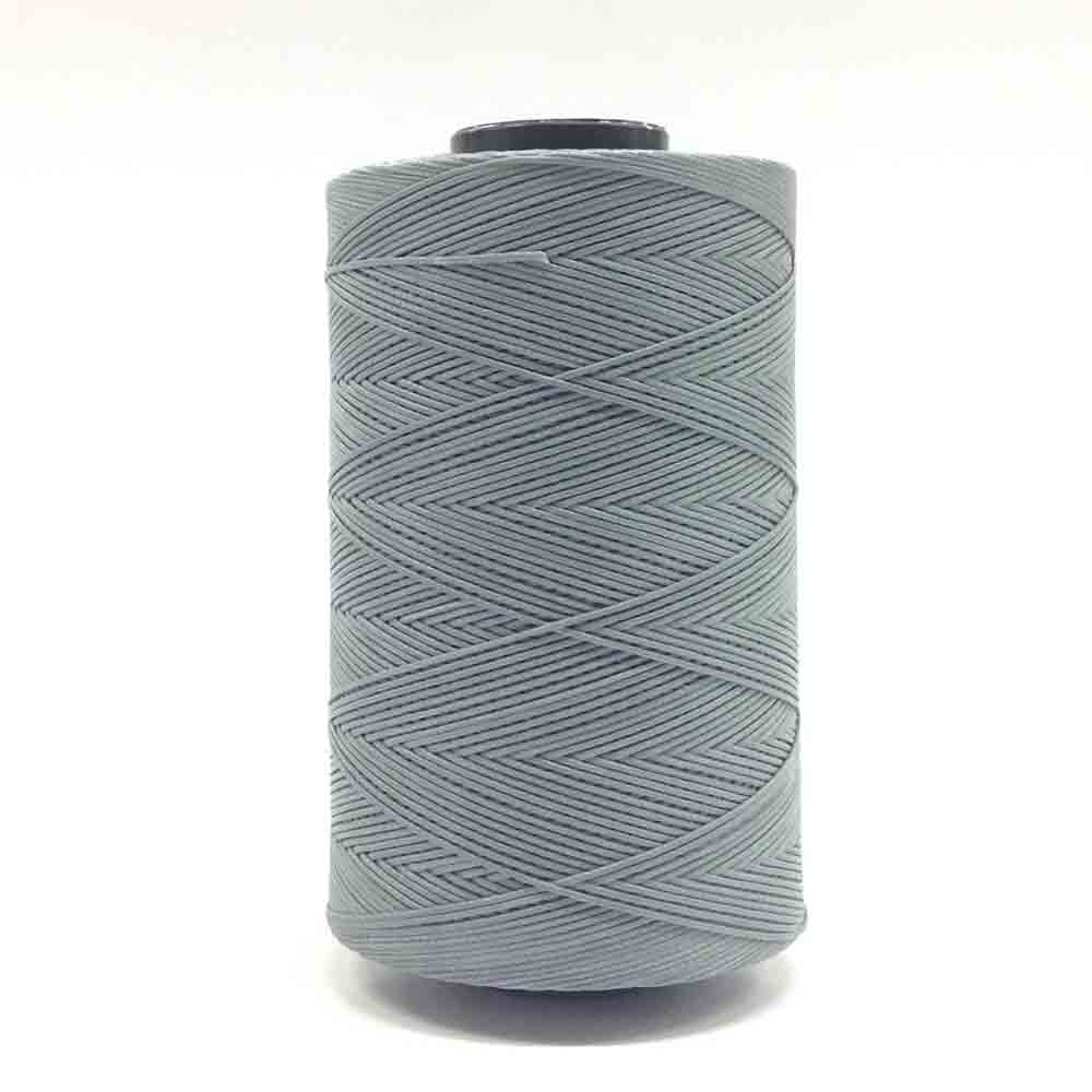 Geflochtener Polyester Handnähfaden gewachst  Ø 1.0 mm, MADE IN ITALY, Spule à 500 m, Grau
