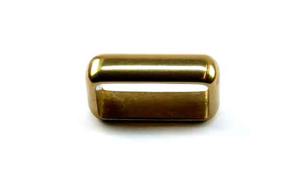 Schlaufe 30 mm, breite, schwere Ausführung, Messing