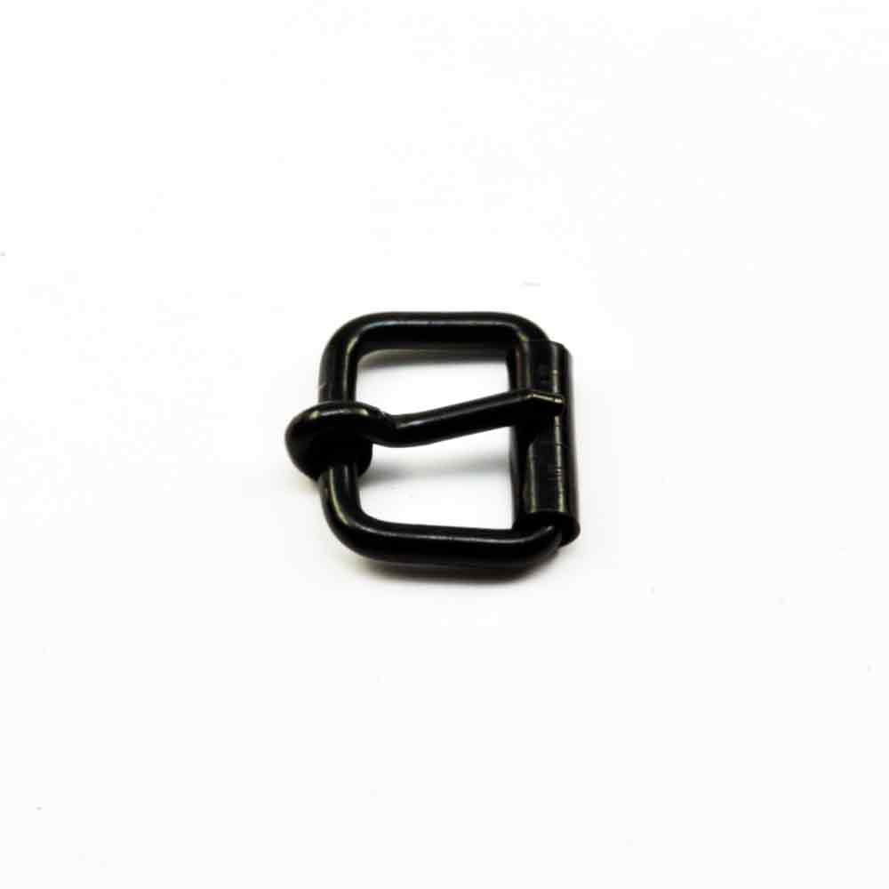 Rollschnalle 24 mm Stahl Schwarz