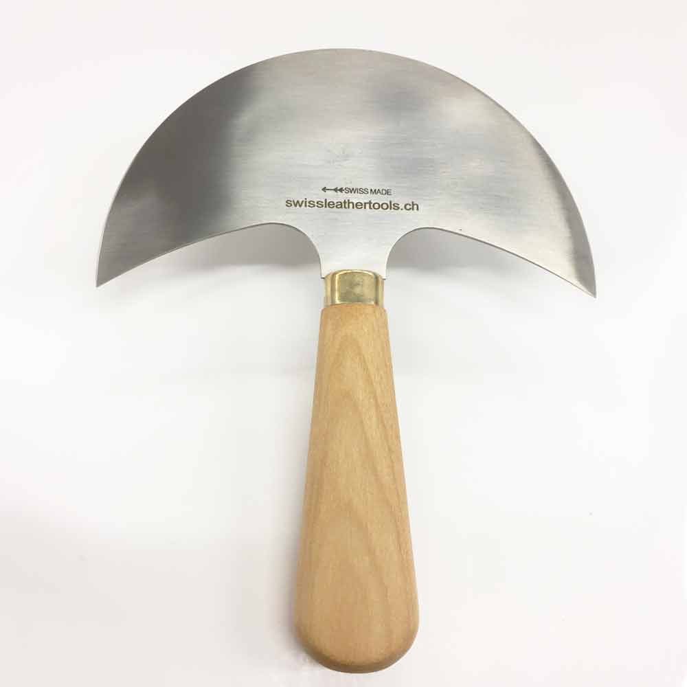 Halbmond Messer 150 mm gebrauchsfertig geschliffen und poliert SWISS MADE