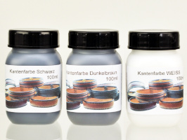 Kantenfarben in Dunkelbraun, Schwarz & Weiss