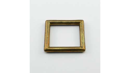 Viereckring Messing 31 x 25 mm