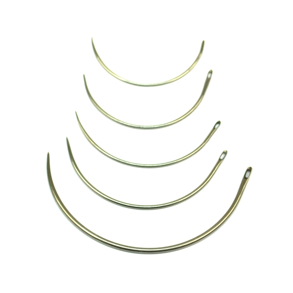 Garniernadeln gebogen 75 mm, Draht Ø 1.4 mm, Sehne 52 mm Made in Germany