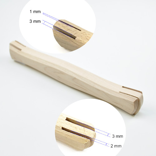 Holz Reifel mit 4 Einsatzmöglichkeiten und 3 verschiedenen Abständen (1, 2 & 3 mm)