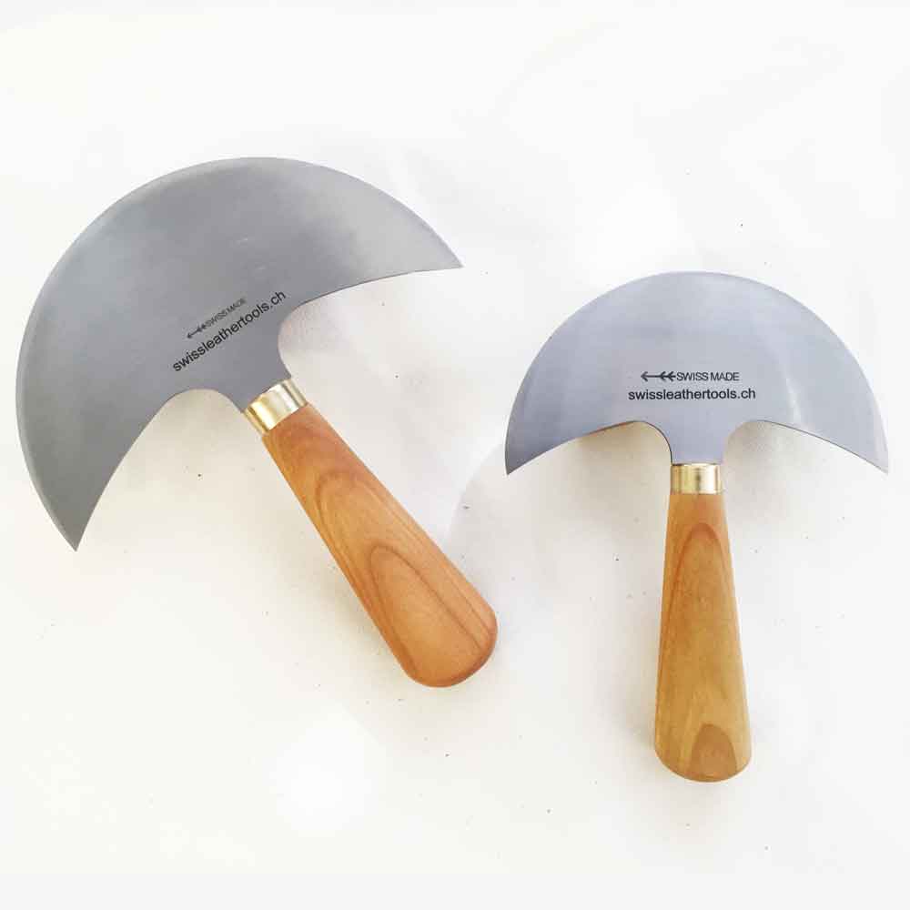 Halbmond Messer 150 mm gebrauchsfertig geschliffen und poliert SWISS MADE