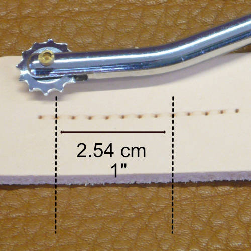 Prickrädli Nr.7, 7 Stiche auf  2.5 cm