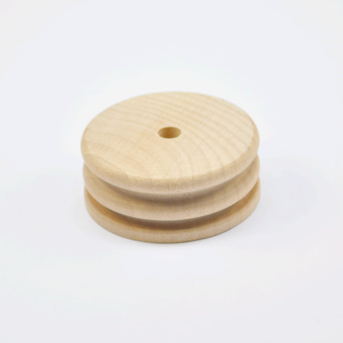 Kanten-Polierrädchen, Holz, mit 2 Rillen