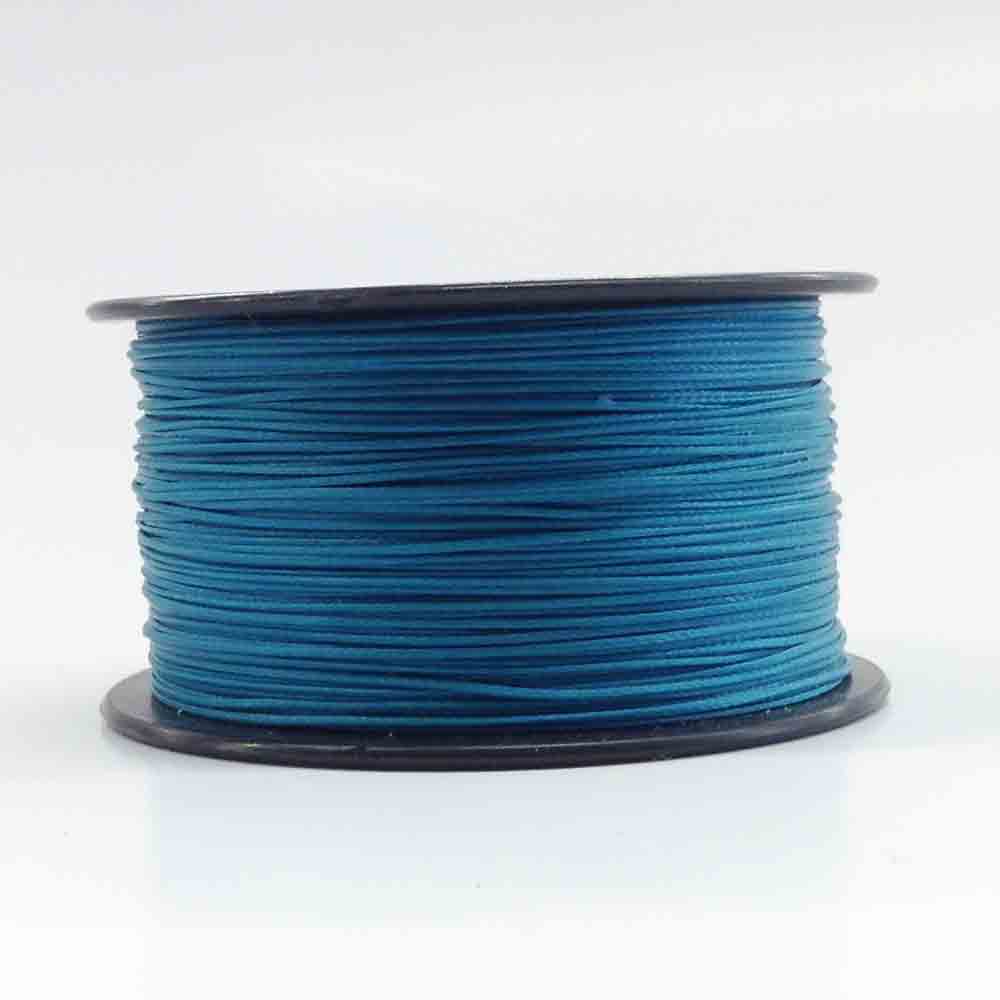 Geflochtener Polyester Handnähfaden gewachst  Ø 1.0 mm, MADE IN ITALY, Spule à 100 m, Türkis