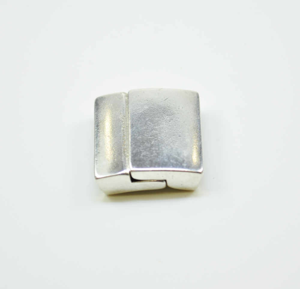 Magnetverschluss 20 x 2 mm, silberfarbig, NICKELFREI