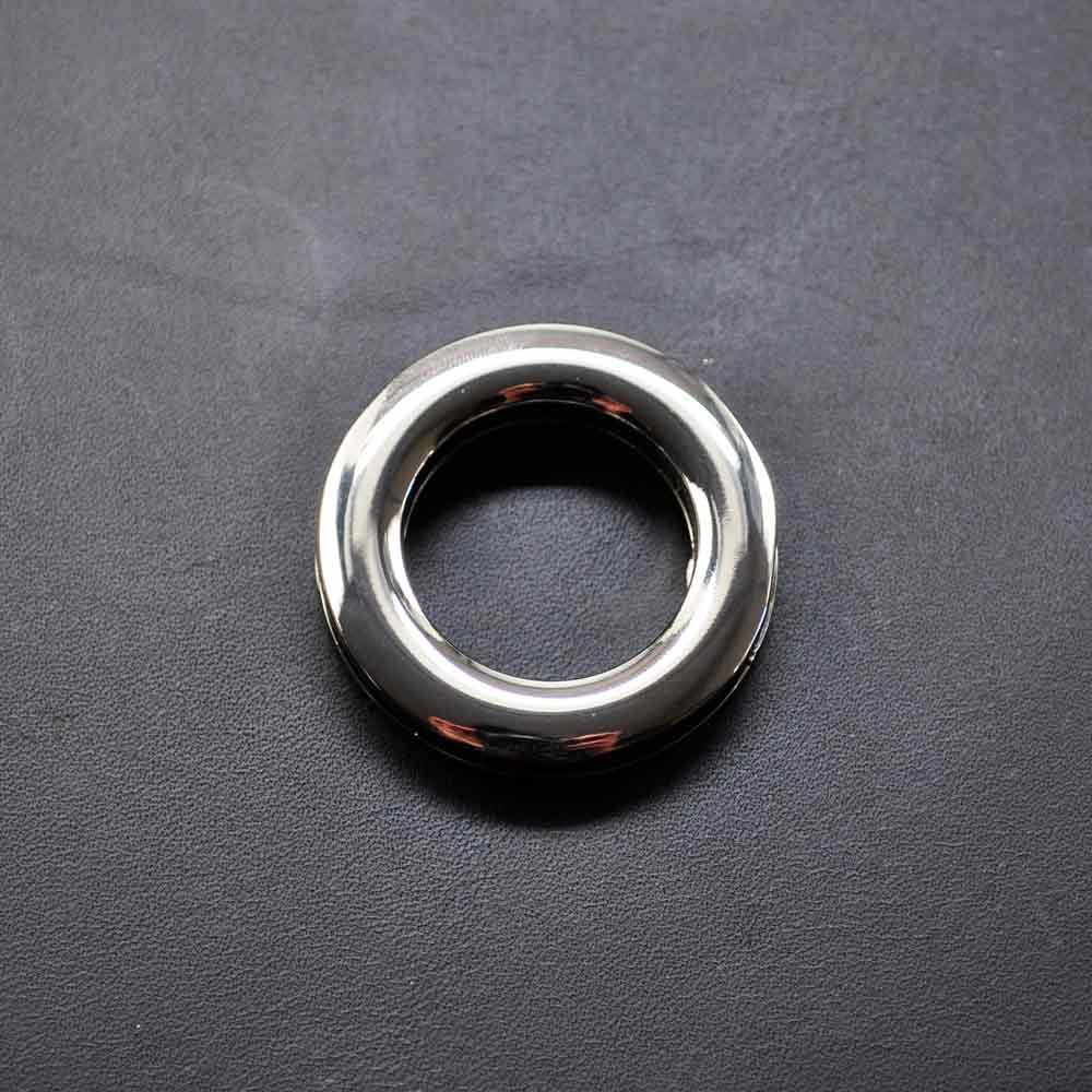 Oese zum Schrauben, vernickelt, 25.3 mm,  für Leder ab 3 mm Dicke