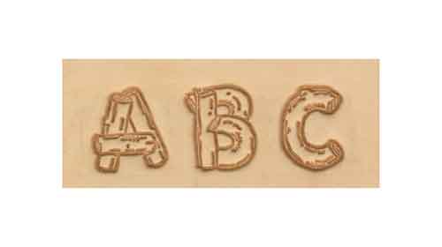 Schlagbuchstaben Holzdesign, 2 cm