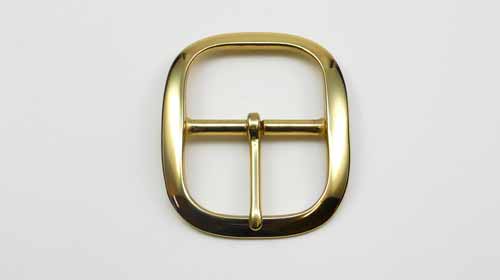 Doppelschnalle 45 mm, Massivmessing Doppelschnalle 45 mm, Massivmessing