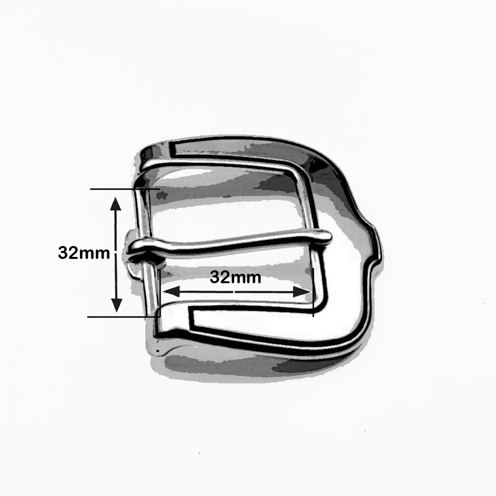 Schnalle 32 mm Edelstahl