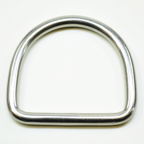 BALD WIEDERERHÄLTLICH MITTE OKTOBER 2021 D-Ring 50 x 47 mm Edelstahl, Draht Ø 5.9 mm