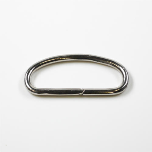 Halbring oval 40 mm Eisen vernickelt