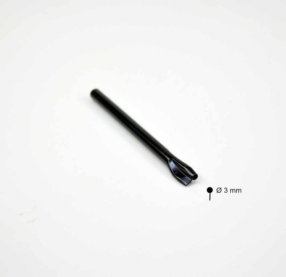 Knopf-Locheisen 3.0, Ø 3 mm &#8213;&#8213;&#8213; 5 mm